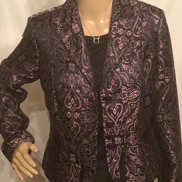 Signature by Robbie Bee Multi Dress Blazer SZ 8 - Picture 3 of 5